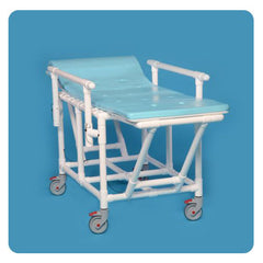 IPU Folding Shower Gurney Bed with Water Resistant Foam Pad