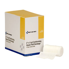 First Aid Only 2" x 5 Yd Conforming Gauze Non-Sterile, 10 Per Box