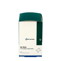 First Aid Only Eyewash Bottle, Screw Cap, 1 oz., 12 Per Box(Pack of 6)