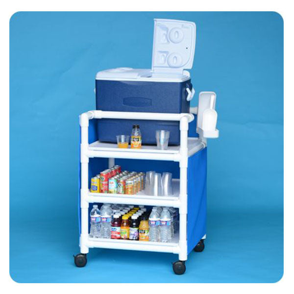 IPU Poolside Mobile Ice Cart with 50-Quart Insulated Cooler