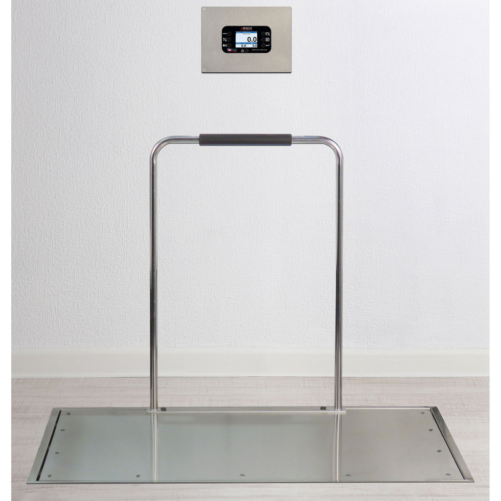 Detecto Solace Series In-Floor Dialysis Scale with Recessed Weight Indicator and Thermal Ticket Printer