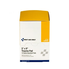 First Aid Only 5" x 9" Trauma Pad, 10 Per Box