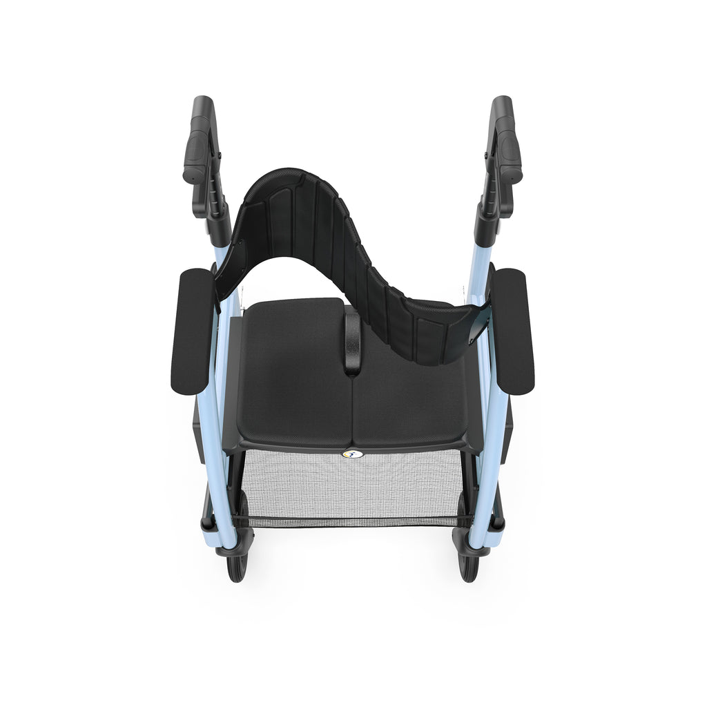 Triumph Mobility Prestige All-in-One Rollator and Transport Chair with Folding Frame