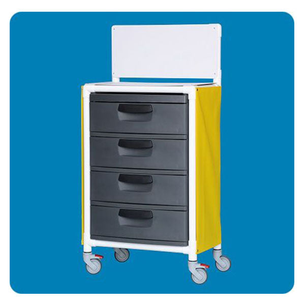 IPU Deluxe Isolation Station | High-Capacity Antimicrobial PPE Organizer with 3 Drawers