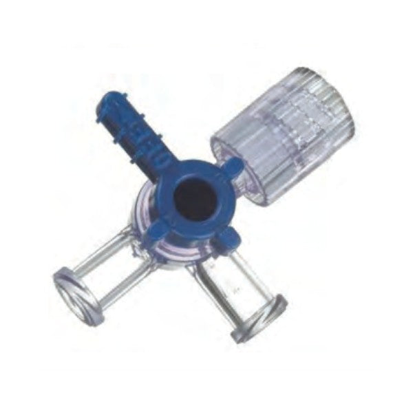 Jorgensen Labs B. Braun 4-Way Stopcock | High-Pressure Multi-Port Fluid Control Valve