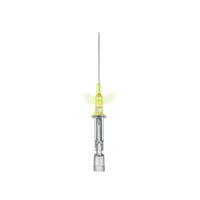 Jorgensen Labs Braun Introcan IV Catheter w/ Wings, 24g x 3/4³, Yellow