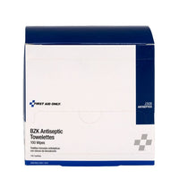 First Aid Only BZK Antiseptic Wipes, 100 Per Box
