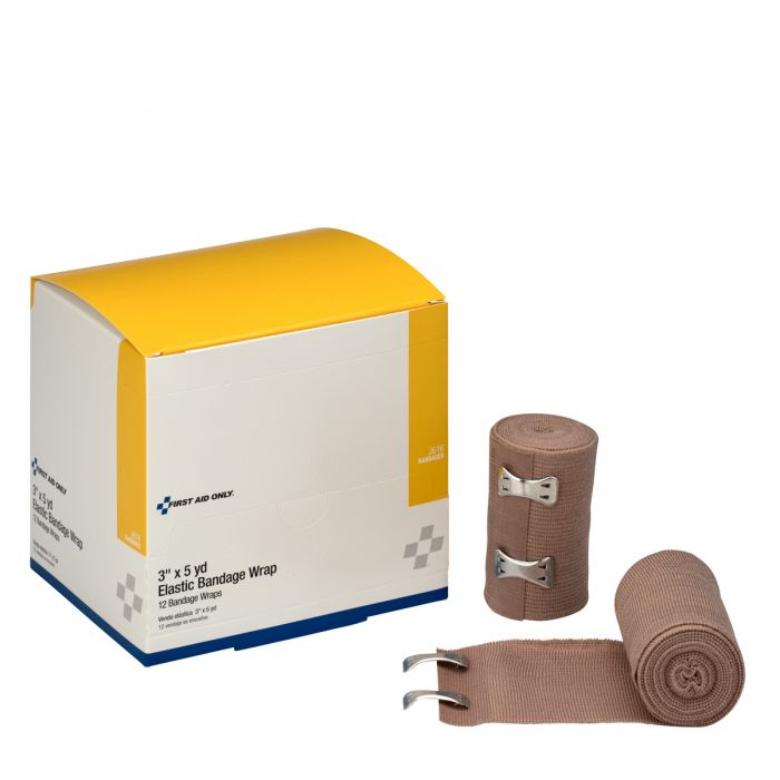First Aid Only 3" x 5 yd. Elastic Bandage, 12 Per Box