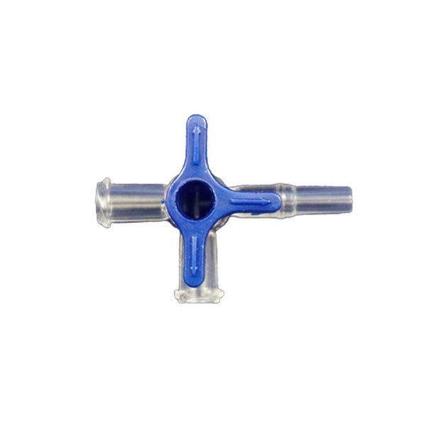 Jorgensen Labs JorVet 3-Way Stopcock | Luer-Lock Fluid Directional Control Valve