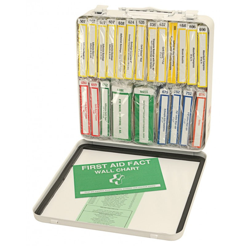 Junkin JSA-200-B 24-Unit Industrial First Aid Kit – Heavy-Duty Steel Case