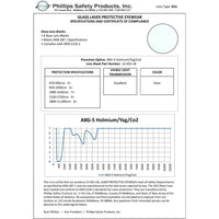 Phillips Safety KG-5 Schott Glass Laser Window for High-Density Infrared Protection