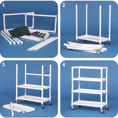 IPU 4-Shelf Multi-Purpose Cart with Cover