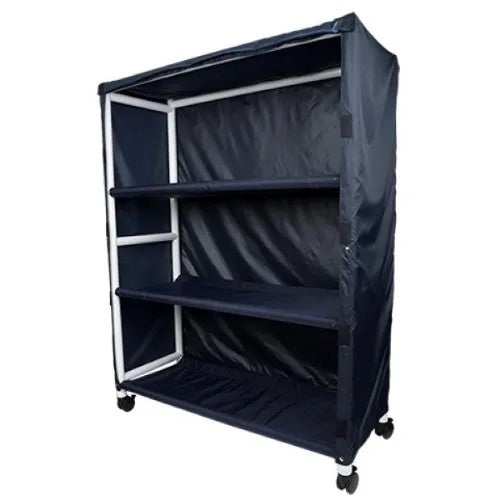 Mor-Medical Single-Compartment Hamper Cart with Hands-Free Lid