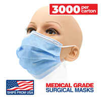 Medical Grade 3-Ply Surgical Face Masks