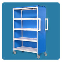 IPU 4-Shelf Jumbo Linen Cart