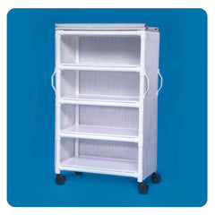 IPU 4-Shelf Deluxe Linen Cart - 36" x 20" Shelves (Knockdown Version)