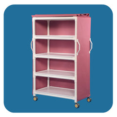 IPU MRI Compatible 4-Shelf Cart