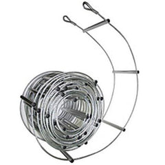 PMI 6" Aluminum Rungs, 4 mm Galvanized Cable (10 Meters Long w/ 25 M Rung Spacing)