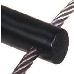 PMI 6" Black Rungs, 4 mm SS Cable (5 meters long w/ 30 cm rung spacing)