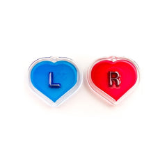 Phillips Safety Leaded PB X-ray Marker R & L in Heart Plastic Shape