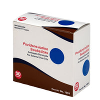 First Aid Only Povidone Iodine Antiseptic Swabs, 50 Per Box(Pack of 18)