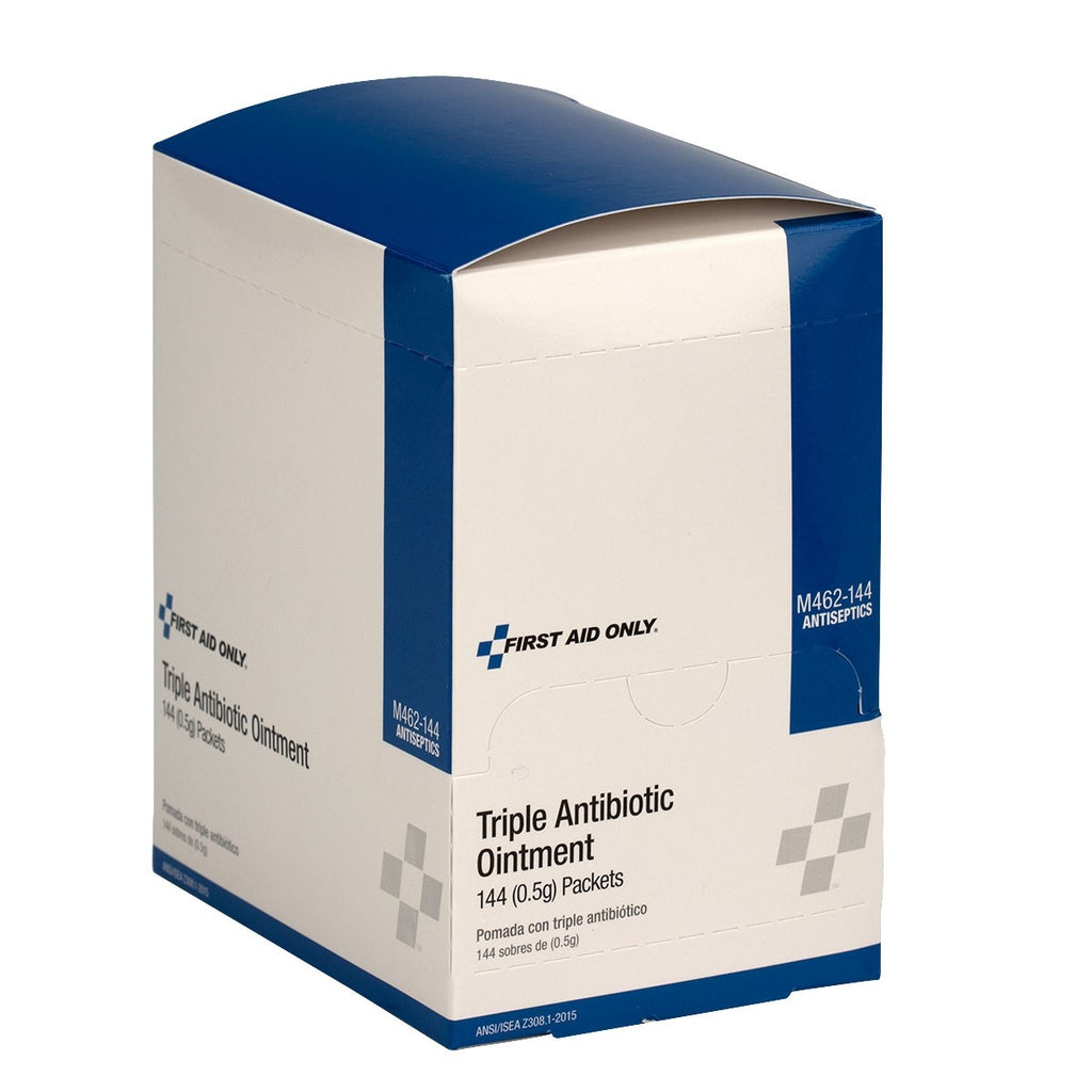 First Aid Only Triple Antibiotic Ointment | 0.9g Packets, 144 Per Box