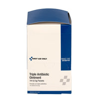 First Aid Only Triple Antibiotic Ointment, 144 Per Box(Pack of 18)