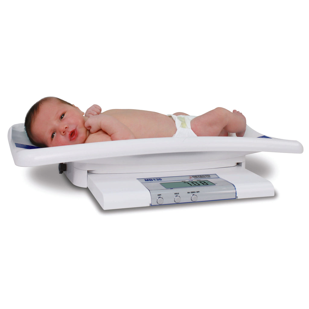 Detecto MB130 Digital Pediatric Scale – Convertable Infant & Toddler High-Precision Medical Scale