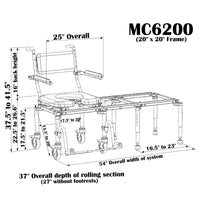 Nuprodx Multichair 6200 Tub/Commode Slider System