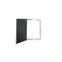 Door, Madera Vertical - 20" Stainless Steel & Ipe Wood