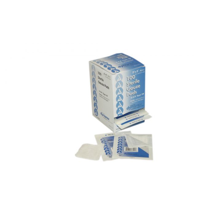 First Aid Only Sterile Gauze Pads | 2" x 2" 8-Ply Wound Dressings, 100 Per Box