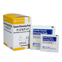 First Aid Only Assorted Gauze Pads (Pack of 50)