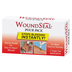 First Aid Only Wound Seal Blood Clot Powder, Pour Packs, 2 Per Box