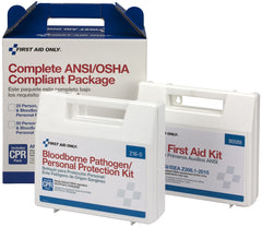 First Aid Only 25 Person Complete ANSI/OSHA Compliance Package for First Aid and BBP, Bloodborne Pathogens