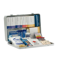 First Aid Only 50 Person Contractor ANSI B+ First Aid Kit, Metal Case, Custom Logo (Case of 48)