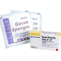 First Aid Only 4" x 4" Sterile Gauze Pads, 4 Per Box