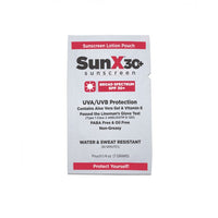 First Aid Only SunX30 Sunscreen Lotion Packets, 300 Per Box