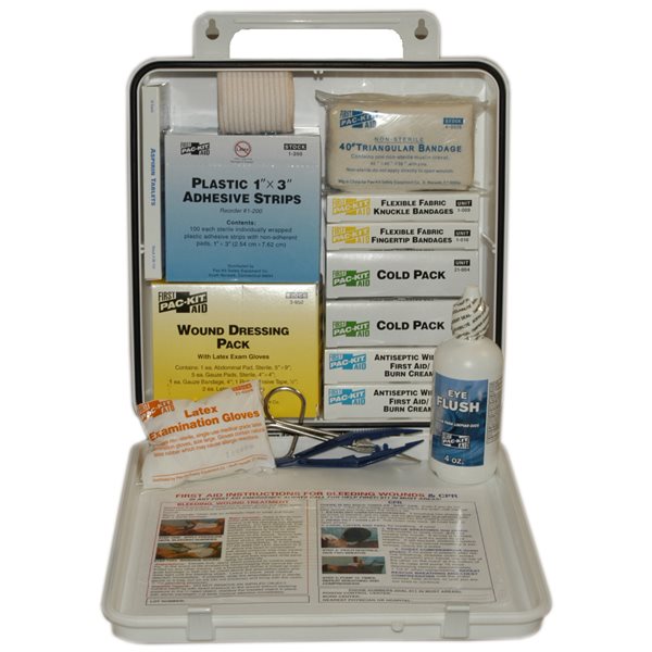 First Aid Only 50-Person First Aid Kit | Custom Logo Series | Weatherproof Plastic Case