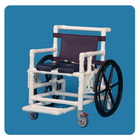 IPU Midsize Shower Access Chair with Deluxe Open Front Soft Seat