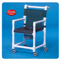 IPU 38" Closed Front Soft Seat Deluxe Shower Commode Chair