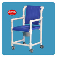 IPU Closed Seat Deluxe Shower Commode Chair