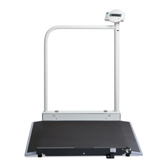 Seca 676 EMR Ready Wheelchair Scale with Handrail and Transport Castors