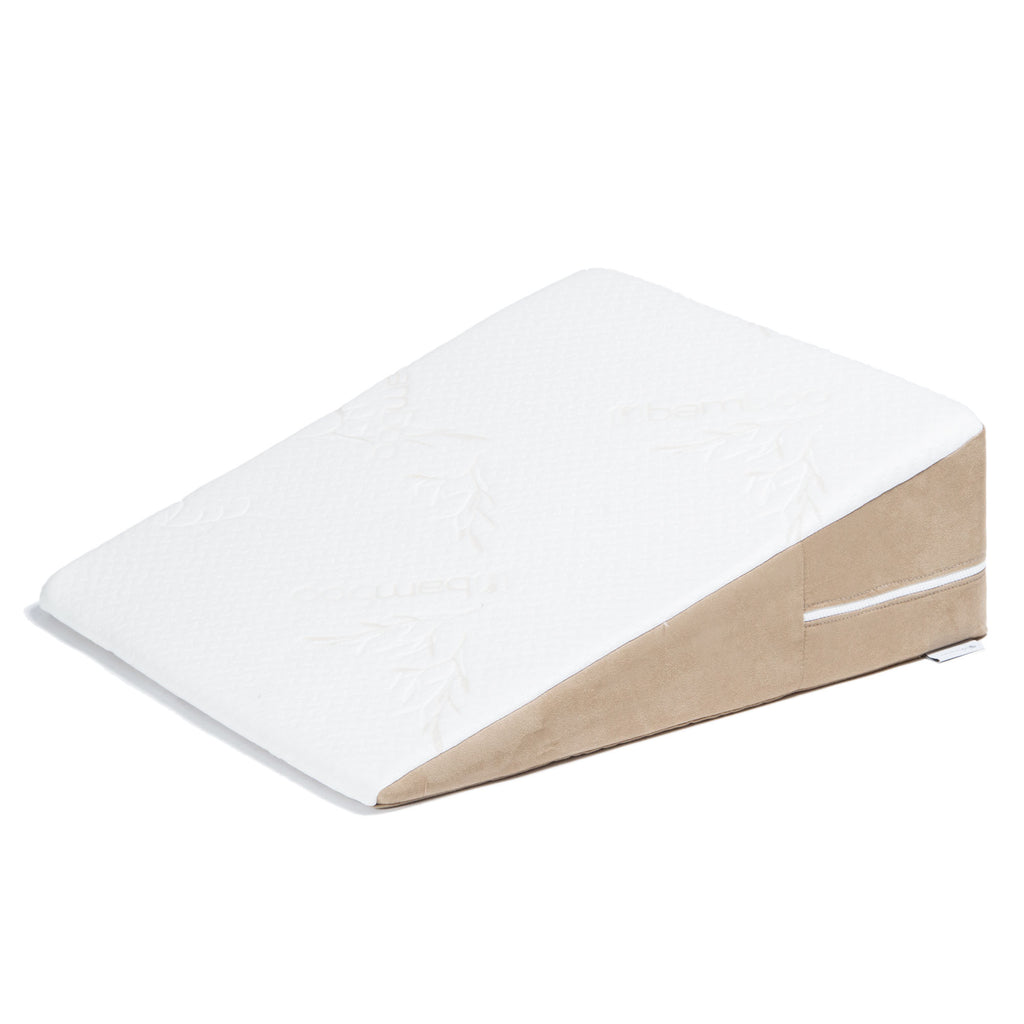 Avana Bliss Memory Foam Twin Bed Wedge Pillow | Therapeutic Inclined Support Surface with Antimicrobial Bamboo Cover