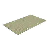 Justrite™ 44" x 96" TrakMat® Ground Protection Mat, One Smooth Side, 90 Ton Capacity