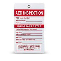 Cubix Safety AED Inspection Tag