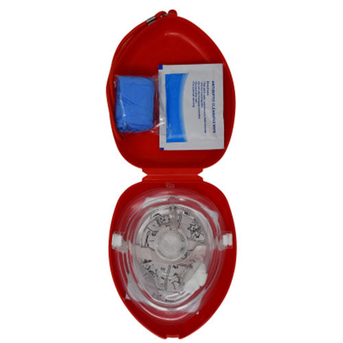 Cubix Safety Pocket Mask Kit | Portable Non-Rebreather CPR Barrier with One-Way Valve