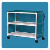 IPU 2-Shelf Standard Line Jumbo Linen Cart