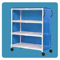 IPU 3-Shelf Standard Line Jumbo Linen Cart
