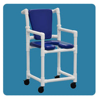 IPU 17" New Comfortable Shower Chair with Soft Seat and Backrest