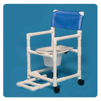 IPU Standard Line Shower Commode Chair with Slide Out Footrest